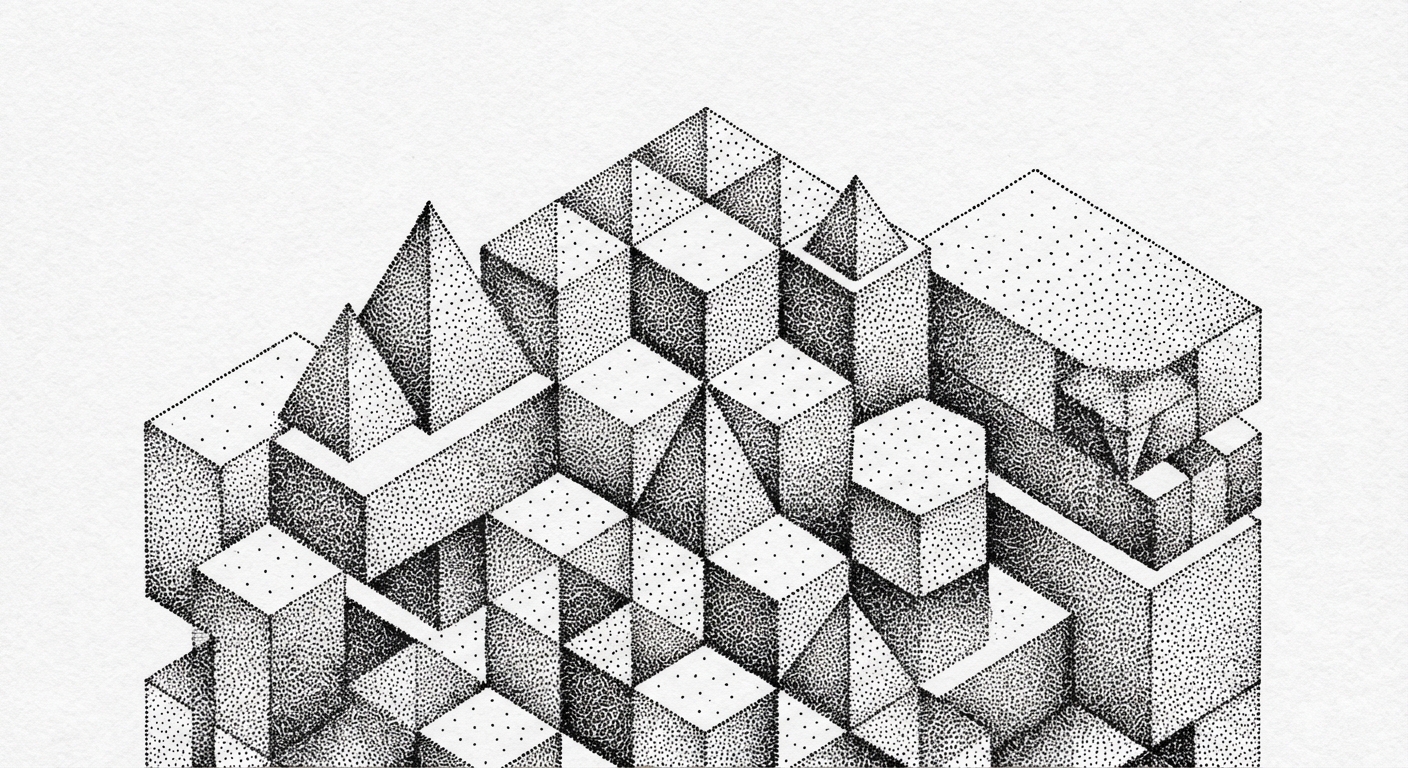 Abstract geometric composition