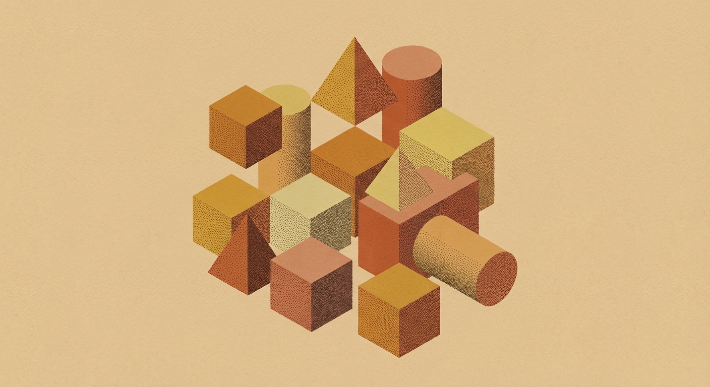 Abstract geometric composition