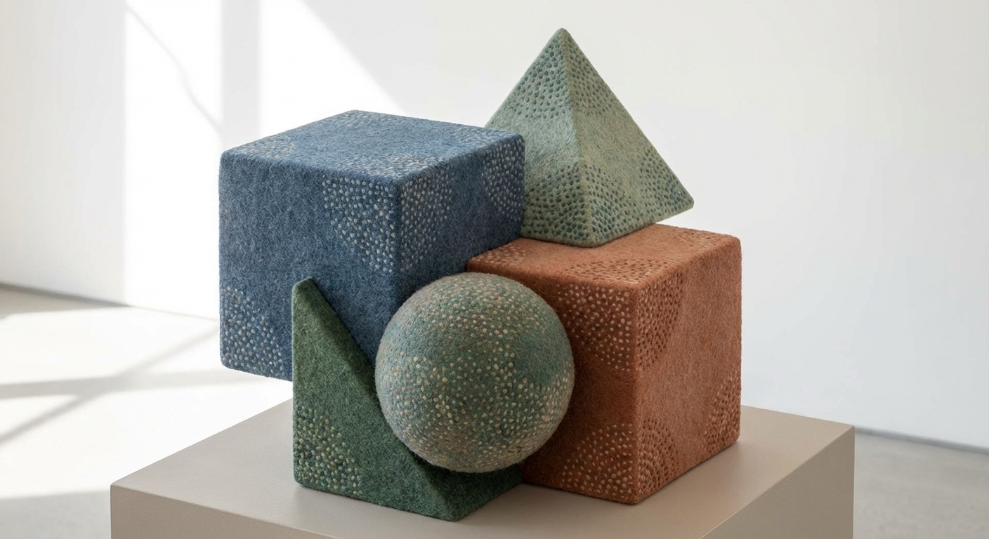 Abstract isometric geometric shape